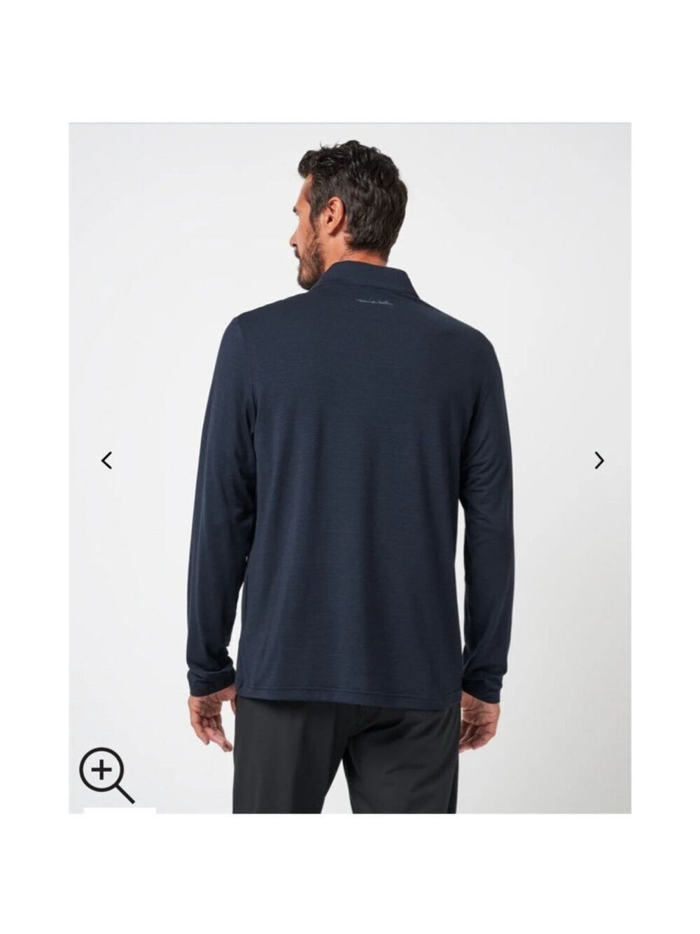 Men's Travis Mathew Navy The Heater Quarter Zip Sweater L